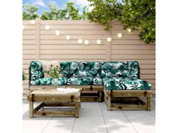 Vidaxl 5 Pcs Conjunto Lounge De Jardim Madeira De Pinho Impregnada