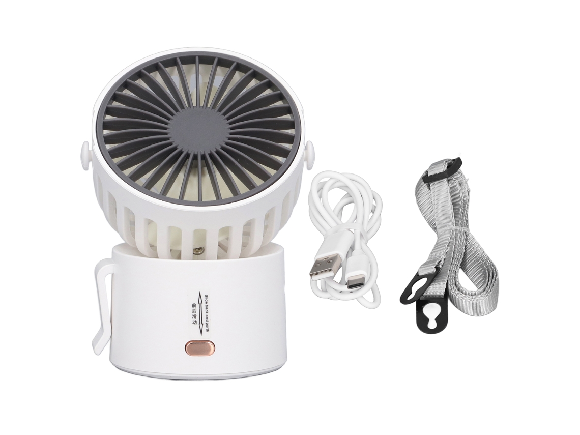 Ventilador De Colar 3,5 W 3 Modos 45 Graus Para Cima E Para Baixo Carregamento Usb Mãos Livres Ventilador De Pescoço Portátil Para Casa Escritório Via