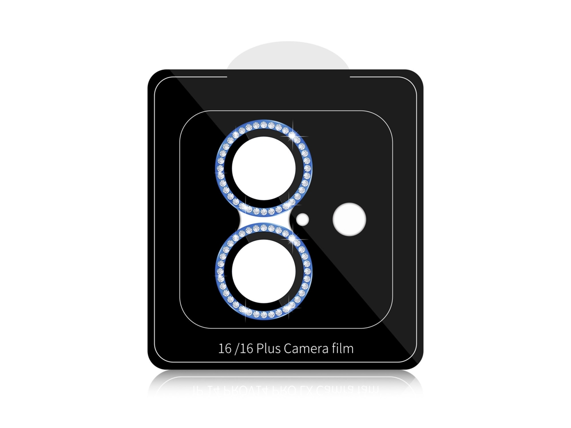 A Película Adequada Paralentes Cravejadas De Diamantes (azul Celeste), Compatíveis Com Iphone 14/14 Plus/15/15 Plus.
