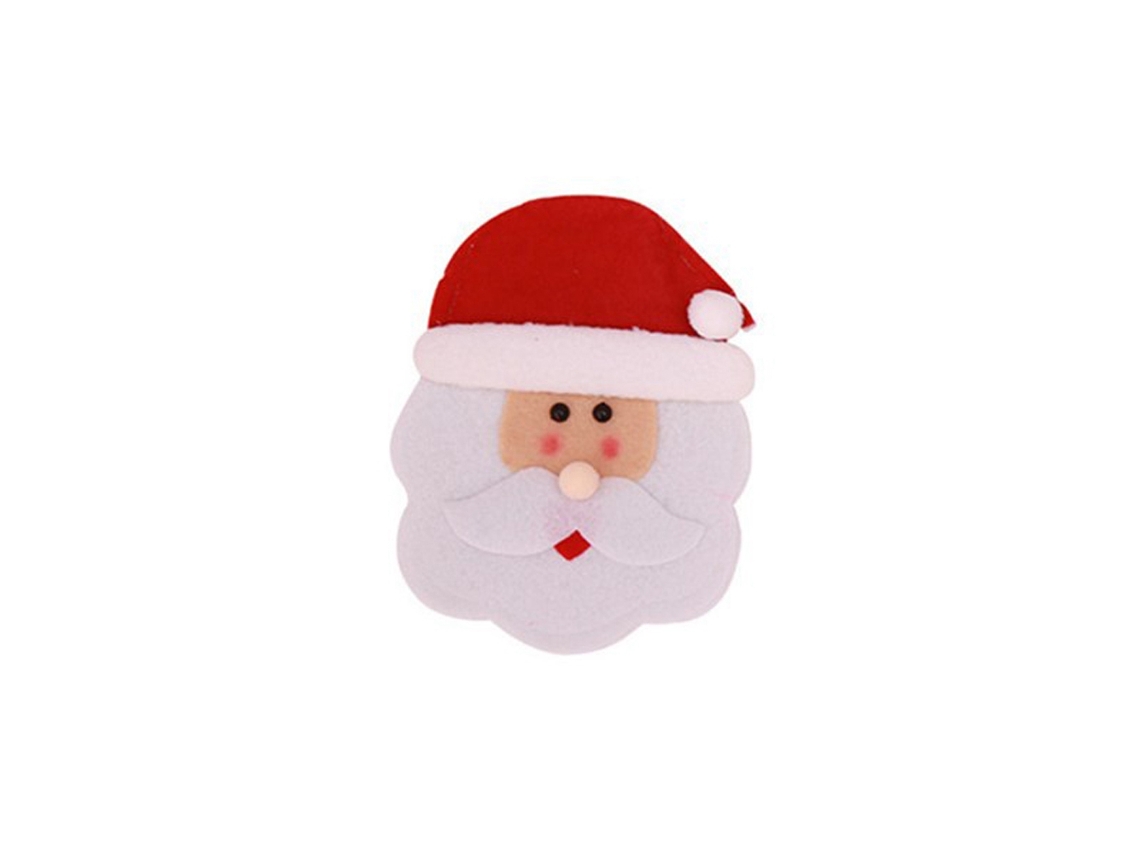 Laxiscreed Capa De Talheres Natalícia Com Pai Natal Para Decoração Festiva