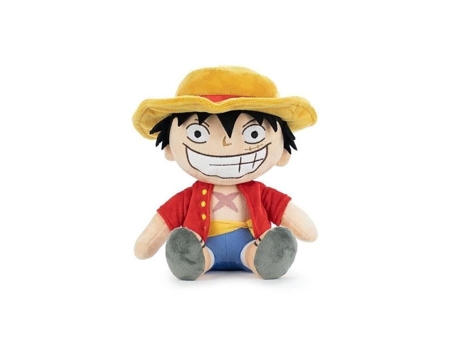 Peluche Sentada One Piece Luffy 22cm Interior Unissex