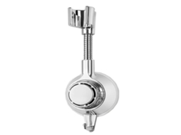 Lurelia Suporte Ventosa Para Chuveiro Abs Cromado 1744 Cm 1 Unidade Rotação 360º Ajustável Autoadesivo