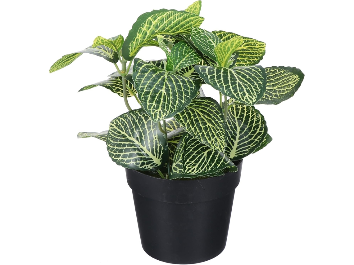 Planta Artificial Verde Em Vaso, Decoração De Plástico Verde
