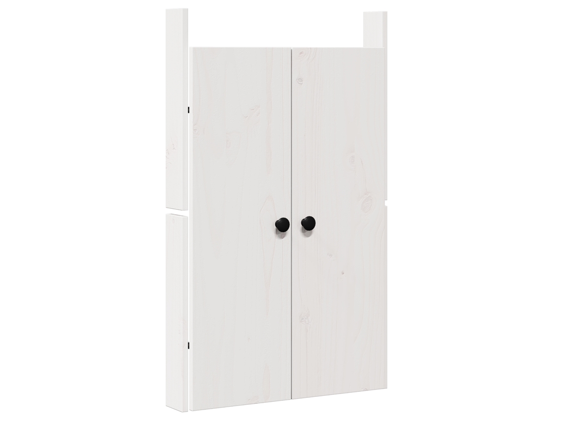 Conjunto 1 Porta De Cozinha Vidaxl Branco Madeira De Pinho Maciça (50 X 9 X 82 Cm)
