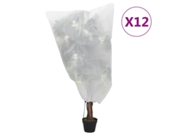 Vidaxl Coberturas Para Plantas Com Cordão 12 Pcs 70 G/m² 0,8x0,8 M