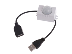 Sensor Pir Usb 5v Com De Movimento Para Led, Interruptor Controle Movimento, Controlador Fitas Câmeras Iluminação E Monitoramento Animais Es