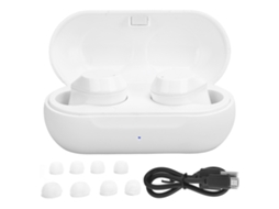 Auriculares Bluetooth 5.0 Resistentes al Agua IpX5, Manos Libres con Control Táctil, Hifi, Blanco | S/MARCA