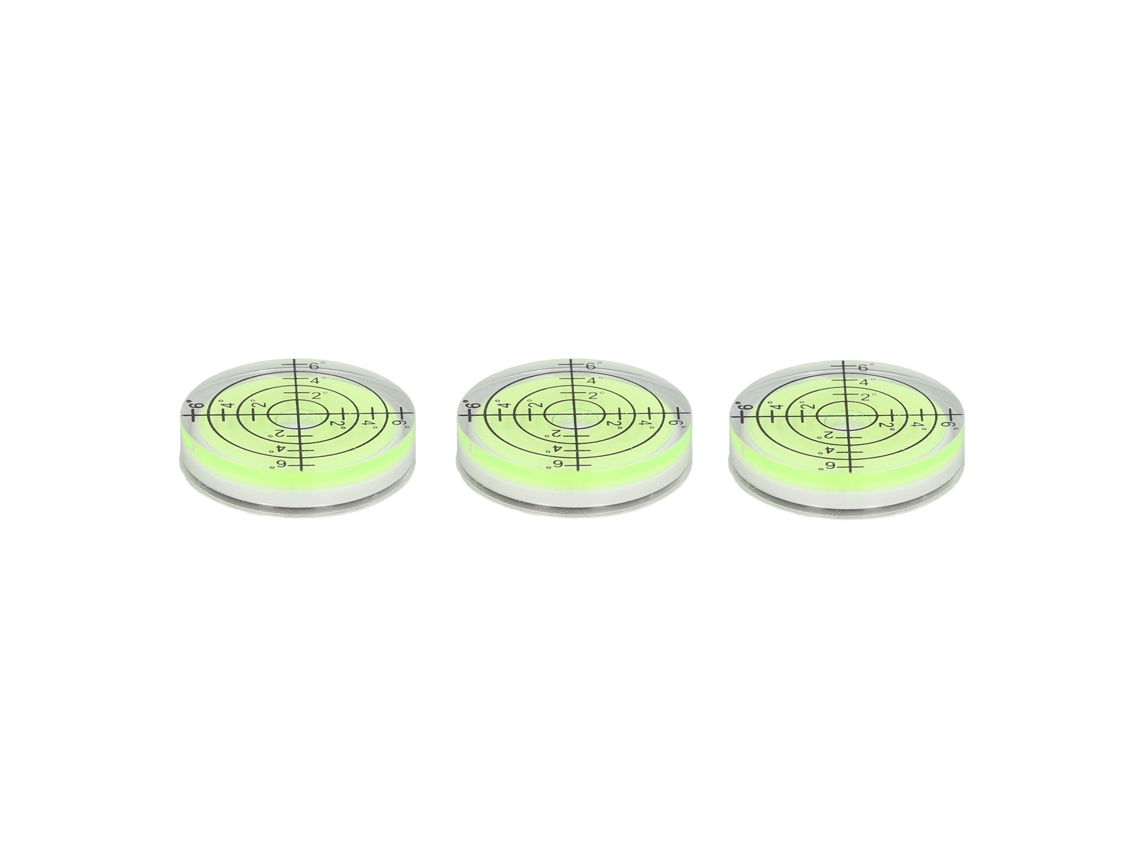Nível de Bolha Redondo Mini 32mm Primerox para Medição Horizontal