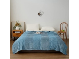 Manta de Flanela Supermacia para Cama Sofá e Escritório Colcha Veludo Tingido com Fios Quentes Xadrez Listr