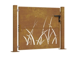 Garden Gate, Garden Gates Vidaxl Marrom Aço (100 X 75 Cm)