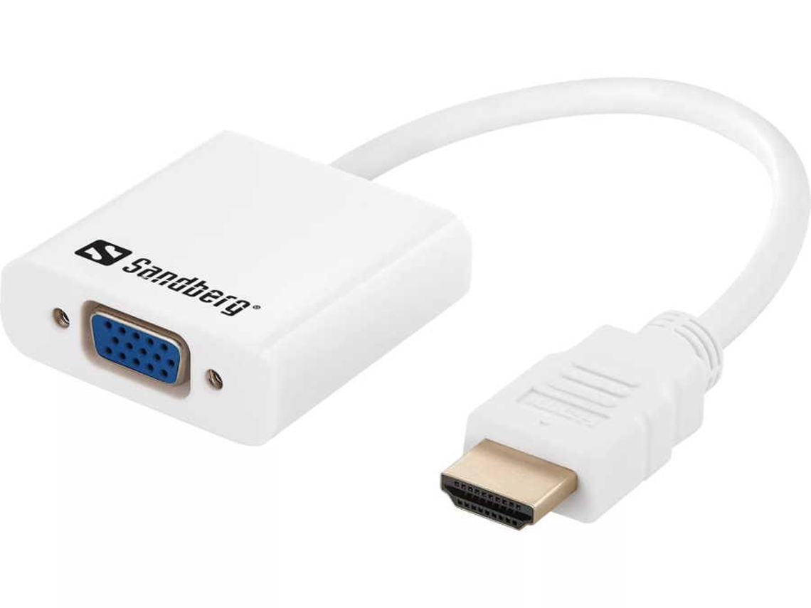 Adaptador de gênero SANDBERG HDMI to VGA+Audio Converter