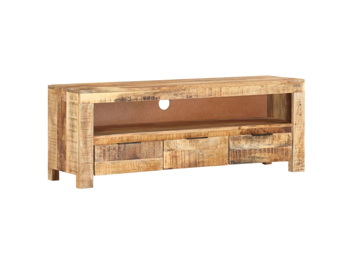 Tv Cabinet, Tv Cabinets Vidaxl Marrom Madeira (110 X 30 X 40 Cm)