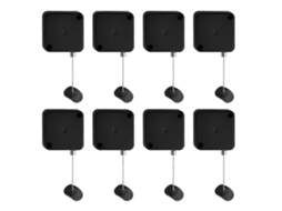 Conjunto De 8 Peças De Cordão De Segurança Retrátil Para Controle Remoto De Tv Com Trava E Alça Ajustável.