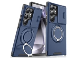 Capa Para Samsung Galaxy S25 Ultra, Com Suporte Giratório 360° E Capa Protetora Para Câmera (azul) Chrui