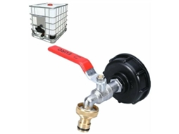 Torneira Para Tanque Ibc, Em Latão, Medida 60mm, Para Sistemas De Rega, Depósitos E Tubagens Exteriores, 1000 L