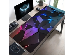 Mousepad Gamer Com Ilusão 3d, Antiderrapante, Em Borracha, Para Teclado E Mesa, 30x80x0,3cm Brilvibera