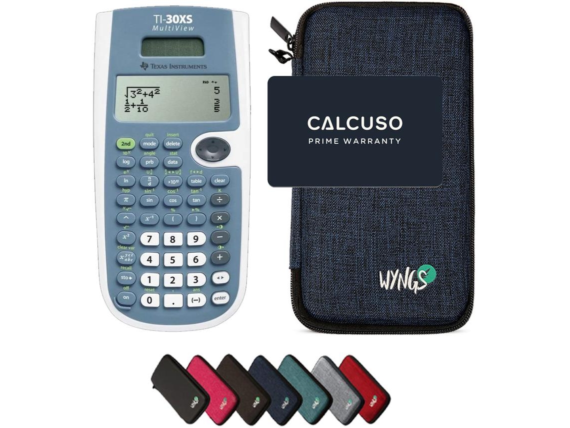 Calculadora Científica TI-30XS MultiView (inclui bolsa protetora Azul e garantia da CALCUSO)