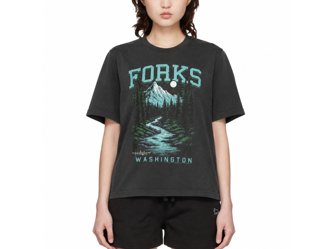Rockinstone Twilight Forks Wa Smoke T-shirt Size:xxxl