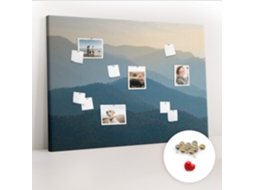 Painel De Cortiça Para Parede Abstração De Paisagem Para A Sala De Estar Espelharte (140x100 Cm)