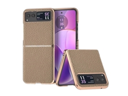 Capa De Celular Com Textura De Lichia E Couro Com Galvanoplastia Nano