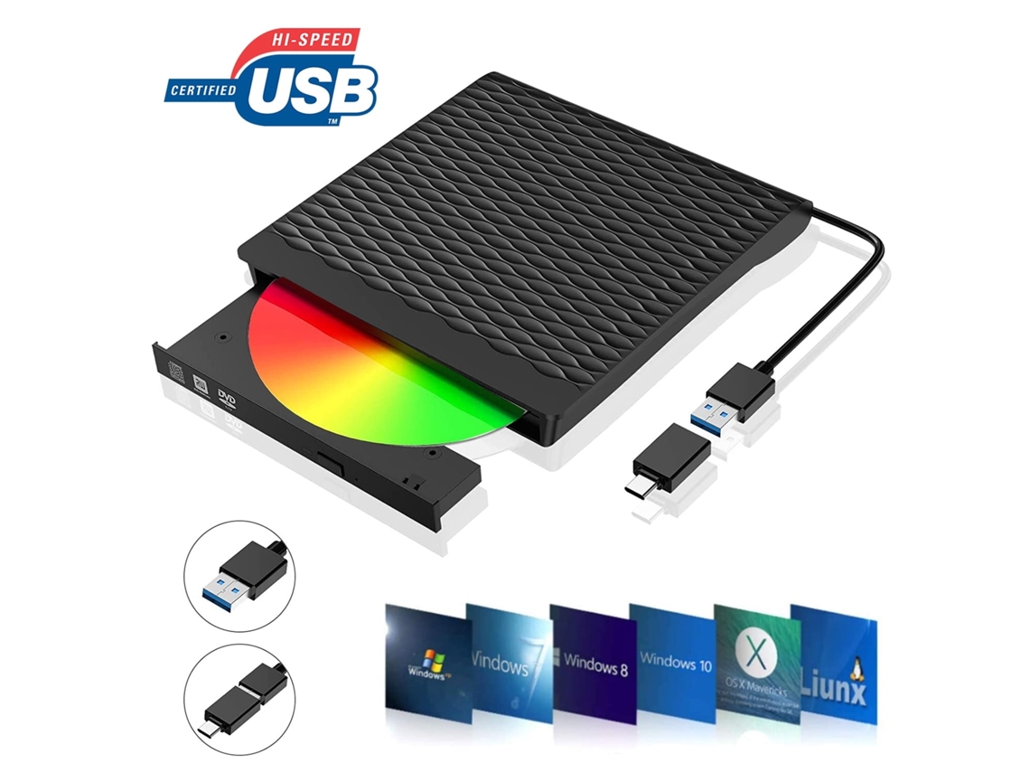 Lurelia Leitor/gravador Dvd Externo, Usb