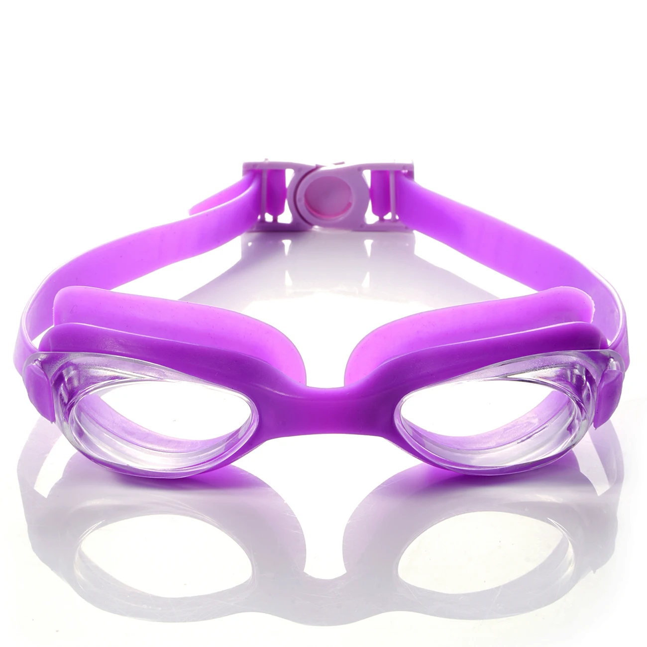 Um par de óculos de natação novos, com lentes anti-embaçantes, adequados para uso interno e externo, prova de vazamentos.