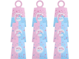 Caixas De Papel Para Doces Sherchpry, 24-unidades, Cores Sortidas Azul E Rosa, Embalagens Ideais Para Chá Revelação De