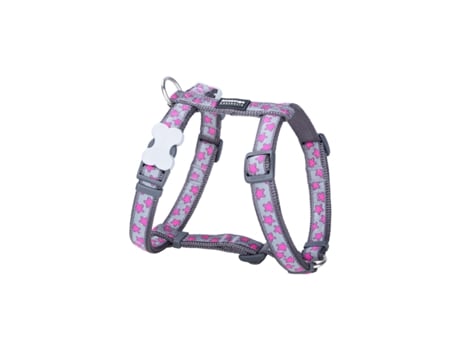 Arnês para Cães Red Dingo STYLE HOT PINK ON COOL GREY 45-66 cm 36-59 cm