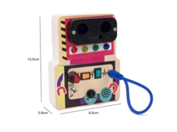 Placa De Circuito Montessori Com Tomada De Luz Led Liga/desliga, Brinquedo Educativo Cognitivo Fino Para Bebês, Presentes, Quadro Aquaforge