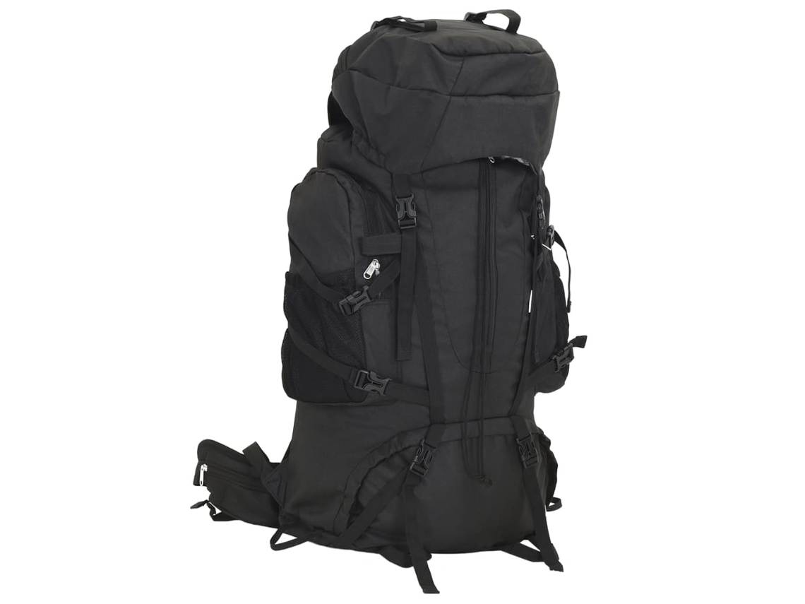 Hiking Backpack, Hiking Backpacks Vidaxl Preto Tecido (80 L)