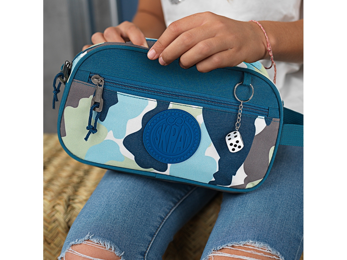 Saco de Casa de Banho para Crianças SKPAT Camo Azul 26X15X8 Cm