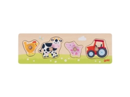 Puzzle GOKI 4 Pecas de Madeira Quinta 57355