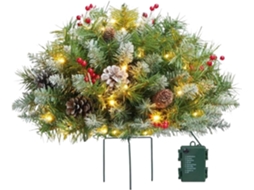 Árvore De Natal Pré-iluminada Para Vasos De Plantas, Decoração De 40 Cm (16 Polegadas).
