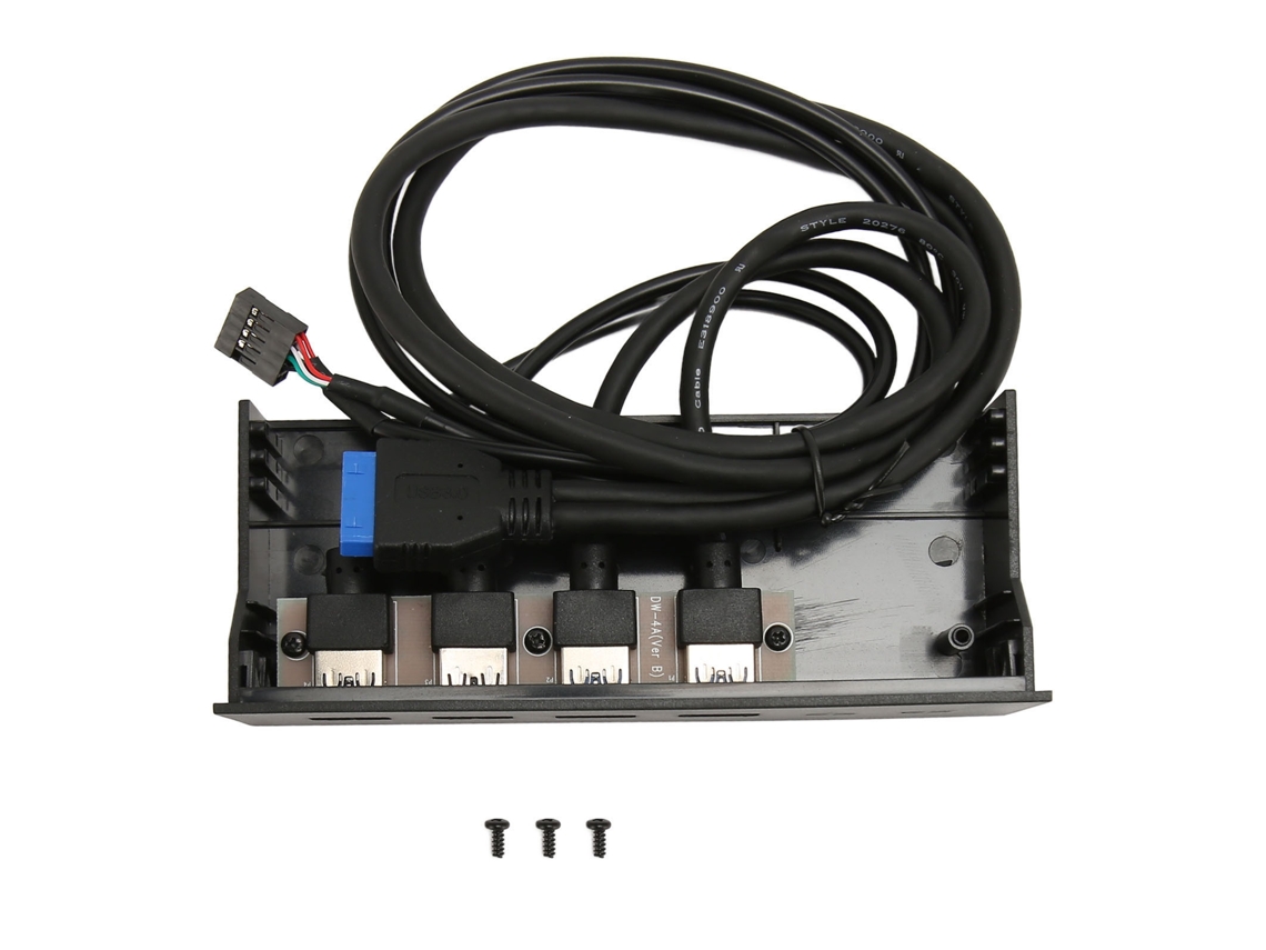 Painel Frontal Usb Hub De 4 Portas 2 Usb2.0 2 Usb3.0 Placa De Expansão De 5,25 Polegadas