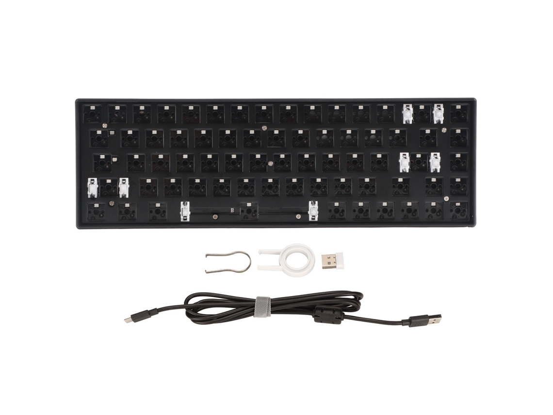 Kit Diy de Teclado Mecânico LAXISCREED com 68 Teclas, Hot swappable, RGB