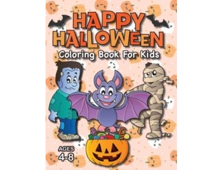 Livro Happy Halloween Coloring Book For Kids De Engage Books (inglês)