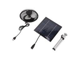Ventilador Solar Portátil 20w Usb Primerox