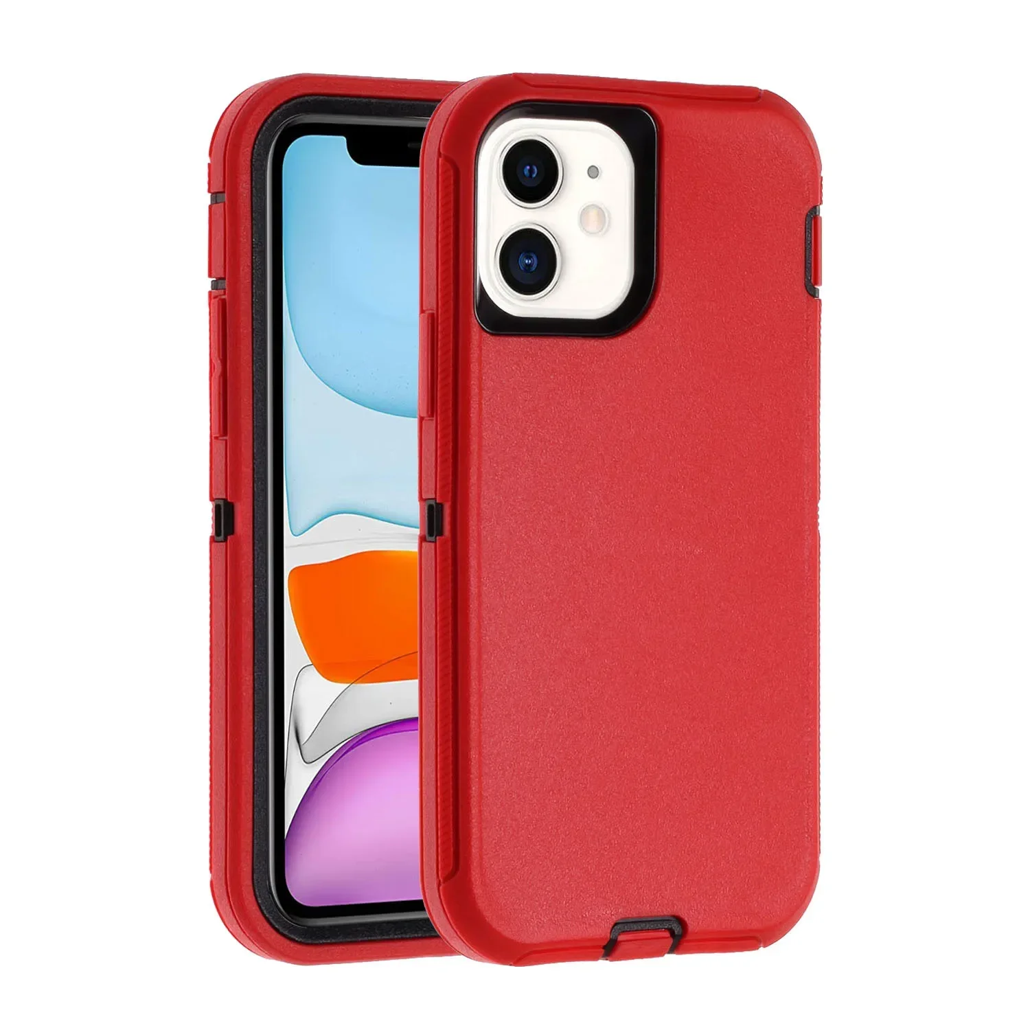 (vermelho, Iphone 16 Pro) Capa Protetora 3 Em 1 Resistente A Impactos, Robusta E Durável, À Prova De Quedas.