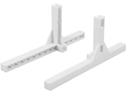 Suporte De Grade Arame Em Formato T 2 Peças, Base De Plástico Estável Para Painéis Parede Desmontados, Ideal Para Exibir