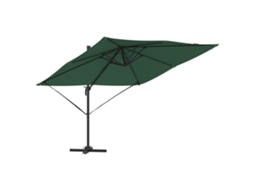 Conjunto 1 Parasol Roma Vidaxl Verde Poliéster (286 X 284 X 265 Cm)