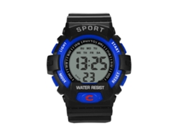 Reloj Deportivo Electrónico Para Hombres Con Pantalla Digital Y Cristal Azul