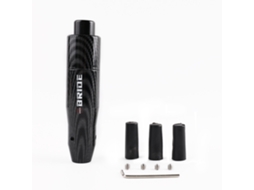 Manopla De Câmbio Manual Universal Para Carro, Estilo Alumínio E Carbono, 13 Cm, Com Adaptador M8 M10 M12 - Carro Automático
