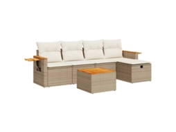 Garden Sofa Set, Garden Sofa Sets Vidaxl Bege Rattan / Vime (n/a)