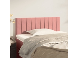 Vidaxl Cabeceira De Cama Veludo 100x5x78/88 Cm Rosa