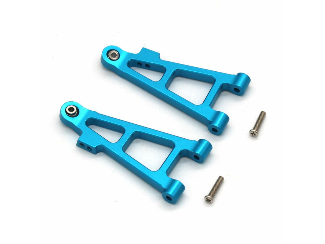 Azulmjx 16207 16208 16209 16210 H16 1/16 Peças de Upgrade em Metal para Automóvel Rc Braço Inferior Dianteiro MDUG
