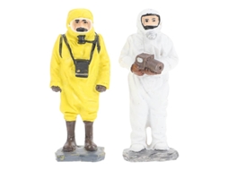 2Pcs Enfeites de Bombeiro Químico de Resina ALLINLESS