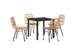Conjunto de Móveis de Jardim 7 Pcs HARLANV1