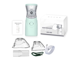 Nebulizador ultrassônico portátil, bateria de lítio recarregável, verde