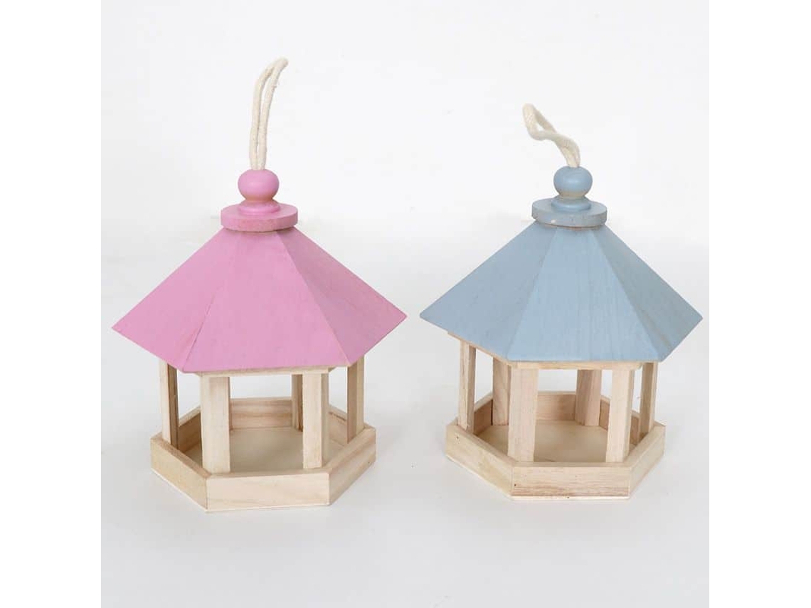 Casinha de Pássaros de Madeira Paulownia, Comedouro para Pássaros, Casinha de Pássaros Rústica, Gaiola para Papagaio AQUAFORGE
