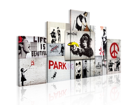 Quadro ARTGEIST Street Crimes: Banksy Art (200x100)